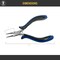 5" 4 Piece Ecco Ergonomic Plier Set with Flat Round Chain Nose Side Cutters Jewelry Making Tool Kit with Pouch